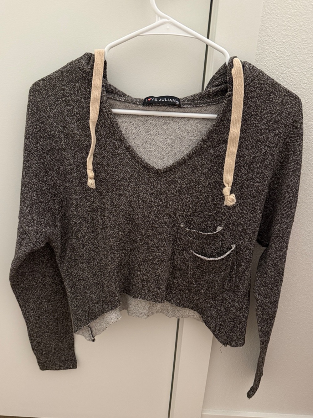 Cropped Hooded Sweater